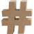Symbol, H: 8 cm, thickness 1.5 cm, 1 pc, MDF [HOB-56357]