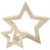 Stars, D: 9+16 cm, thickness 20 mm, 2 pcs, plywood [HOB-56444]