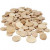 Wooden Buttons, D: 20-35 mm, thickness 4 mm, 320 pcs, china berry [HOB-56683]