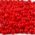 Wooden Beads, D: 5 mm, hole size 1.5 mm, 6 g, red [HOB-570394]