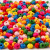 Wooden Beads Mix, D: 4 mm, hole size 1-1.5 mm, 15 g, asstd colours [HOB-571070]
