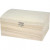 Treasure Chest, size 21.5x15.8x10.6 cm, inner size 20x14x9 cm, 1 pc, paulownia [HOB-574950]