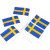 Cake Flags, size 30x50 mm, 100 pcs [HOB-59123]