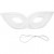 Masks, H: 7 cm, W: 20 cm, 12 pcs, white [HOB-59247]