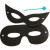 Scratch Masks, H: 7 cm, W: 18 cm, 4 pcs, neon colours, black [HOB-59249]