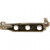 Brooch Backs, L: 25 mm, 100 pcs, silver-plated [HOB-600721]