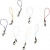 Mobile Phone Strap, L: 7 cm, 100 pcs, asstd colours [HOB-60128]