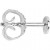 Stud Earrings, L: 13 mm, 10 pcs, sterling silver [HOB-60842]