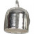 End Caps, D: 8 mm, L: 11 mm, 6 pcs, silver-plated [HOB-613060]