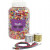 Bucket Containing Plastic Beads, Elastic Cord and Bracelets, size 6-20 mm, hole size 1.5-6 mm, 1 set, asstd colours, gold, silver [HOB-61820]