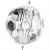 Acylic Beads, size 12 mm, hole size 1.2 mm, 77 pcs, Gloss transparent [HOB-636890]