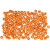 Rocaille Seed Beads, size 8/0, D: 3 mm, 500 g, orange [HOB-682022]
