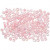 Rocaille Seed Beads, size 8/0, D: 3 mm, 500 g, pink centre [HOB-682102]