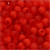 Plastic Beads, D: 6 mm, hole size 2 mm, 40 g, orange [HOB-69590]