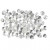 Drop Beads, D: 4 mm, hole size 1 mm, 120 g, clear [HOB-69658]