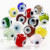 Eye Beads, D: 10 mm, hole size 1.2 mm, 40 cm, asstd colours [HOB-69908]