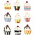 Cup Cakes, H: 18 mm, thickness 5 mm, 63 pcs [HOB-69993]