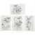 Shrink Plastic Sheets with motives, sheet 10.5x14.5 cm, 36 sheets, matt transparent [HOB-79076]