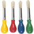 Kids Paint Brushes, D: 13 mm, 4 pcs [HOB-95221]