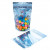 Stand Up Pouches Transparent/Blue 17.1x8.9x28.6cm | 340 grams (100 pieces) [ZBGB4BL]
