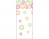 Printed Bags little Flowers 8.9x5.1x19.1cm with side gusset (100 pieces) [G3BD]