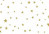 Printed Bags Stars Gold 12.7x7.6x29.2cm with side gusset (100 pieces) [G5MSG]