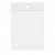 Grip Seal Bags with Hang hole 15x23cm Crystal Clear PP 100 micron (100 pieces) [Z4R69]