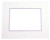 Mount Board Double thick Ivory/Silver 40.6x50.8cm with 27x34.6cm Window (10 pieces) [MD20029]