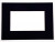 Mount Board Black 6.7x11.8cm Window - Outer size 12.7x17.8cm (10 pieces) [MS20065]