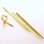 Tin Ties 10.2x0.4cm Gold Metallic Plastic (1.000 pieces) [TT4MG]