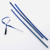 Tin Ties 15.2x0.4cm Blue Metallic Plastic (1.000 pieces) [TT6MB]
