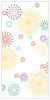 Printed Bags Fireworks 8.9x5.1x19.1cm with side gusset (100 pieces) [CG3FW]