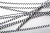 Tin Ties 10.2x0.4cm Paper White/Black striped (1.000 pieces) [TT4WKS]
