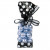 Printed Bags Black with White Dots 6.7x4.8x27.3cm with side gusset (100 pieces) [G2BW]