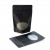 Stand Up Pouches Matt Black with oval Window 17x9x28.5cm | 340 grams (100 pieces) [ZBGO4MB]