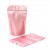 Stand Up Pouches Pink with Hang hole 13x7.9x20.6cm (100 pieces) [ZBGM3RG]