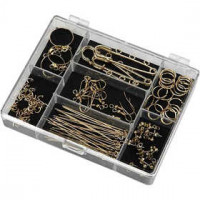 Jewellery Finding Starter Kit, 1 set, gold-plated [HOB-100211]