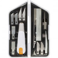 Knife, Chisel and Saw Set, L: 15 cm, W: 3 cm, 1 set [HOB-1024385]