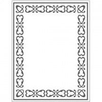 Embossing Folder, size 11x14 cm, thickness 2 mm, 1 pc [HOB-11766]