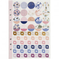 Sticker book, A5 150x210 mm, 1 pc, purple, gold, rose [HOB-192658]