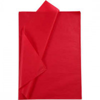 Tissue Paper, sheet 50x70 cm, 14 g, 25 sheets, red [HOB-20863]