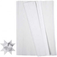 Paper Star Strips, W: 15 mm, D: 6.5 cm, 500 strips, white [HOB-20933]