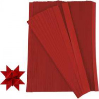 Paper Star Strips, W: 15 mm, D: 6.5 cm, 500 strips, red [HOB-20934]