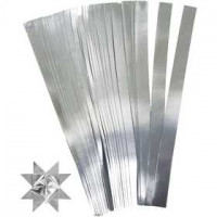 Paper Star Strips, W: 15 mm, D: 6.5 cm, 100 strips, silver [HOB-20936]
