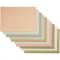 Country Paper, sheet 50x70 cm, 100 g, 10 mixed sheets [HOB-20985]