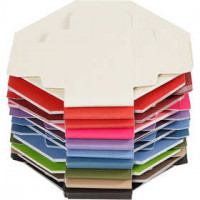 Colorful Folding boxes, size 5.5x5.5 cm, 250 g, 100 pcs [HOB-233010]