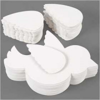 Bird, L: 25 cm, 400 g, 100 pcs, white [HOB-23314]