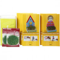 Figure Shaped Cress Trays, H: 20 cm, 30 sets, white [HOB-23324]