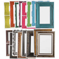 Frames, sheet 26.2x18.5 cm, 64 mixed sheets, asstd colours, metallic colours, bold colours [HOB-23329]