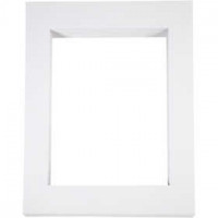 Picture Mount, size 40x50 cm, carving: 28.5x37 cm, 100 pcs, white [HOB-23597]